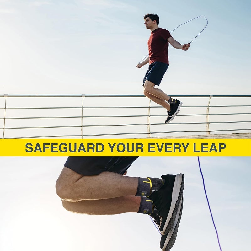 Bracoo 2 Pack Ankle Brace Compression Sleeve for Women & Men, Adjustable Ankle Support Strap for Sprained, Plantar Fasciitis, Pain Relief, Injury Recovery, Running, Workout, GYM, FS60 - Image 5